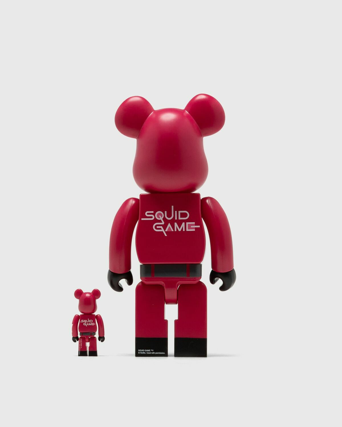 Medicom Bearbrick 400% Squid Game Worker 2 Pack Red Toys