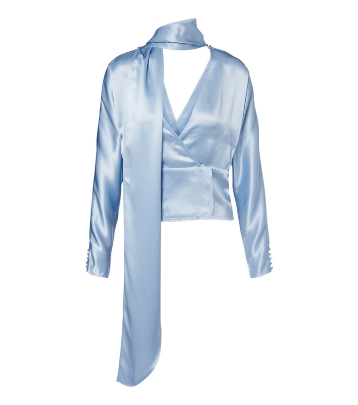 Photo: Ganni Scarf-detail blouse