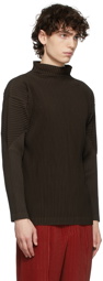 Homme Plissé Issey Miyake Brown Monthly Color November Turtleneck