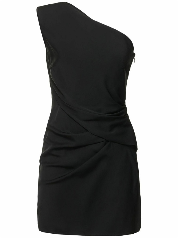 Photo: ROLAND MOURET - Asymmetric Stretch Silk Crepe Mini Dress