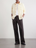 Hartford - Perry Linen and Cotton-Blend Woven Jacket - Yellow