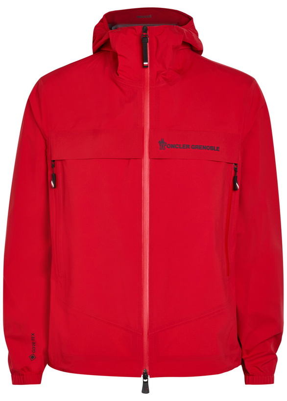 Photo: Moncler Grenoble Shipton Waterproof Packable Hooded Nylon Jacket Red