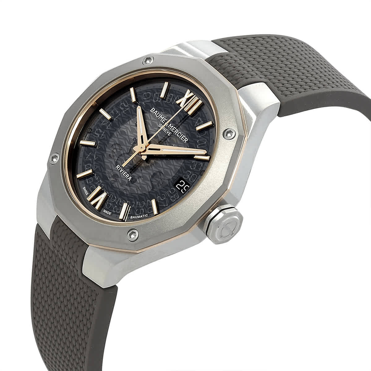 Baume et Mercier Riviera 1020 Automatic Smokey Grey Dial Unisex Watch M0A10720