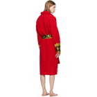 Versace Red 'I Heart Baroque' Bathrobe