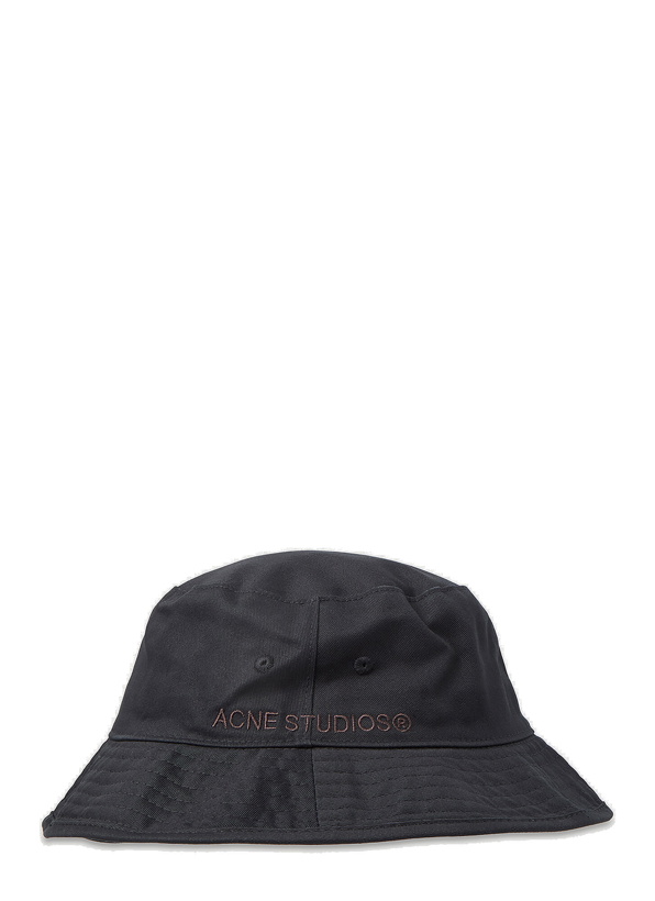 Photo: Logo Embroidery Bucket Hat in Black