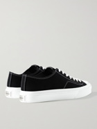 GIVENCHY - City Leather-Trimmed Canvas Sneakers - Black