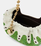 Loewe Squeeze Fruit Mini beaded leather tote bag