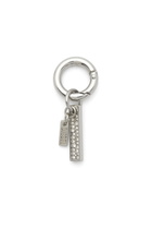 Diesel Charm with rhinestone pendant - Charms and Keyrings - Unisex - Silver