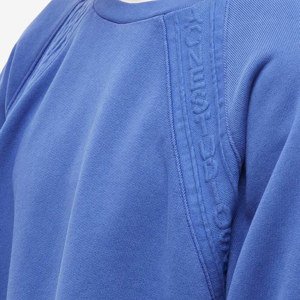 Acne Studios Men's Farmy Chain Rib Crew Sweat in Sea Blue Acne Studios