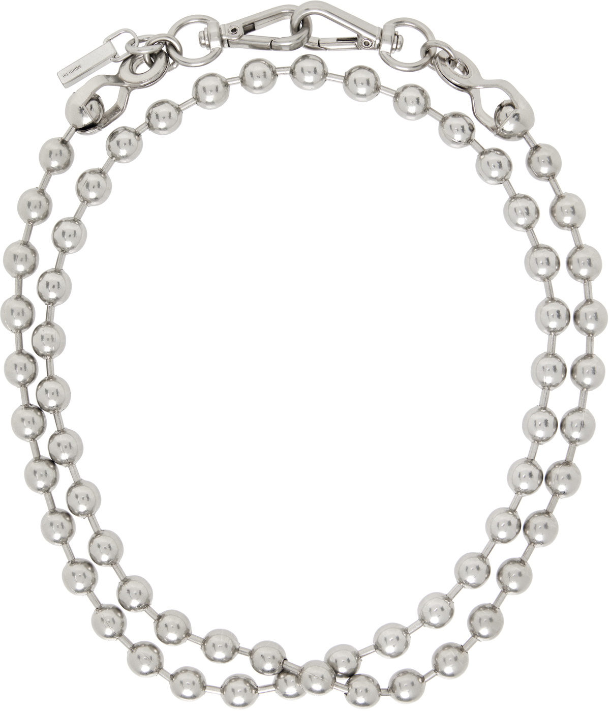 We11done Silver Ball Keychain