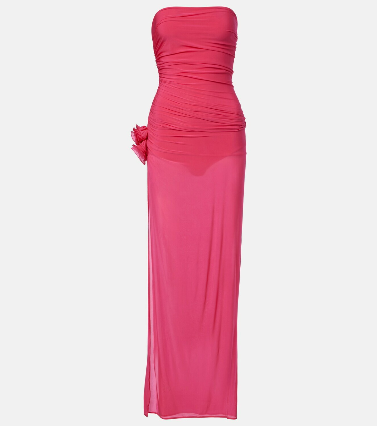 Magda Butrym Floral-appliqué jersey gown