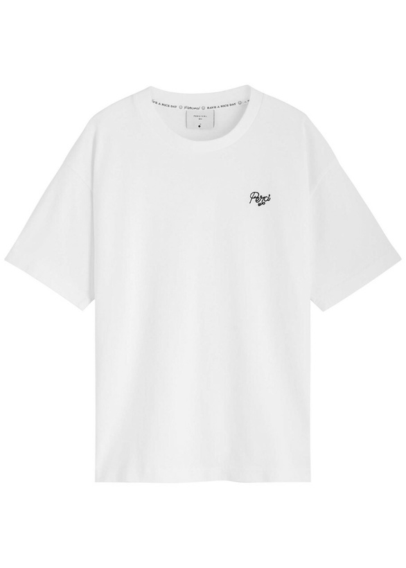 Photo: Percival Olive Branch Logo Cotton T-shirt White