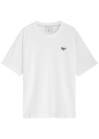 Percival Olive Branch Logo Cotton T-shirt White