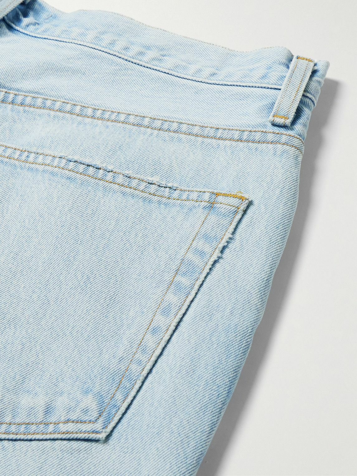 AGOLDE - Skater Straight-Leg Denim Shorts - Blue