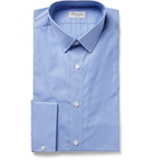 CHARVET - Checked Cotton-Poplin Shirt - Blue