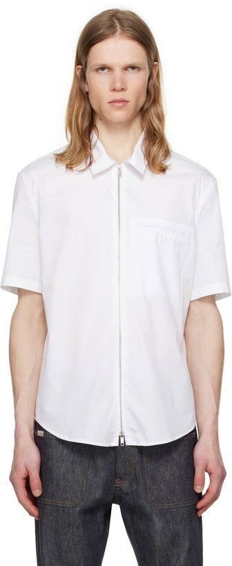 Photo: Courrèges White Zipped Poplin Shirt