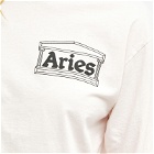 Aries Women's Long Sleeve Rat T-Shirt in Pale Pink