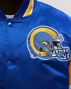 Mitchell & Ness Nfl Heavyweight Satin Jacket Los Angeles Rams Blue - Mens - Bomber Jackets/Team Jackets