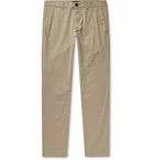 Theory - Zaine Slim-Fit Cotton-Blend Poplin Trousers - Neutrals