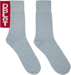 doublet Blue Recycle Denim Yarn Socks