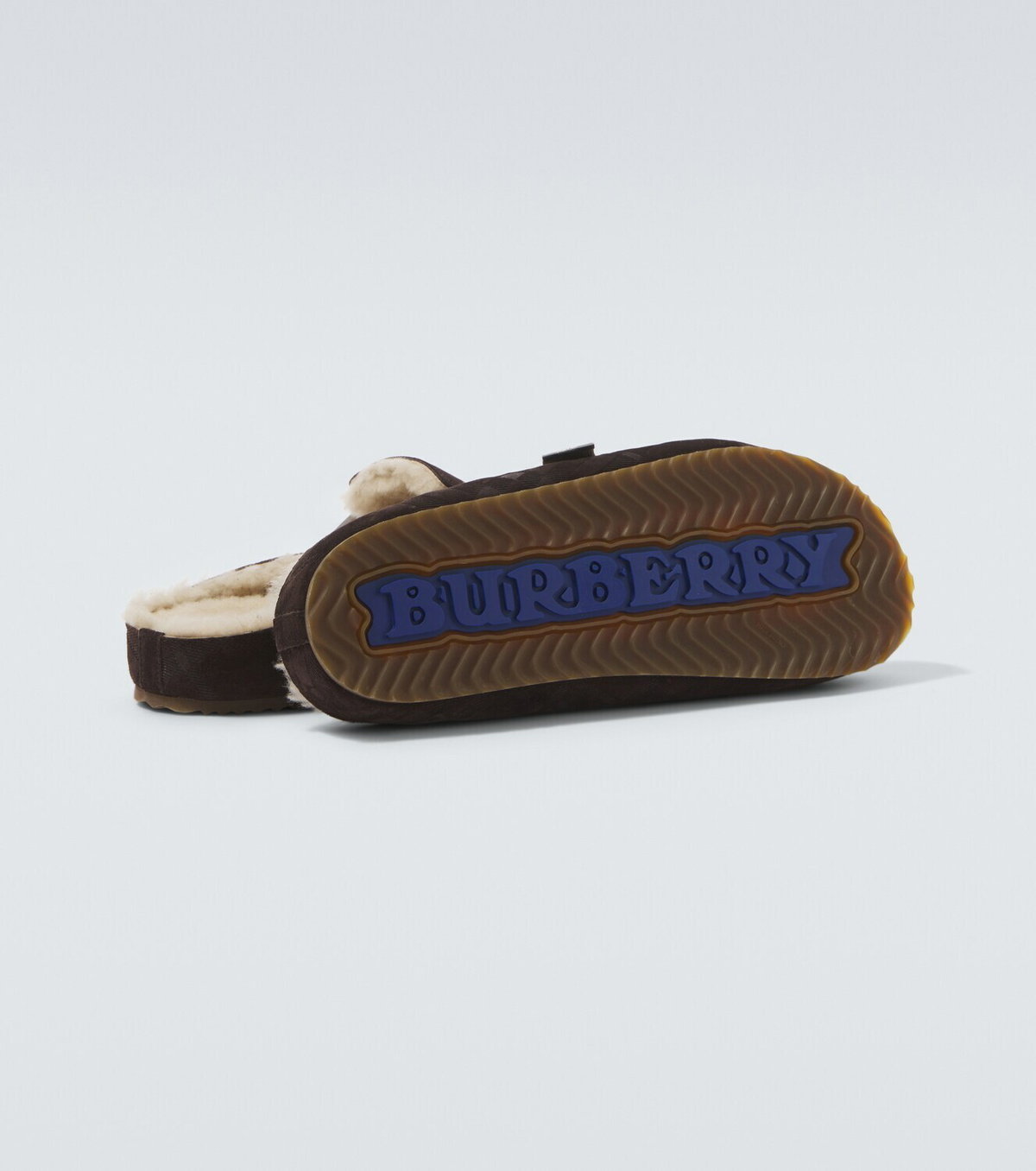 Burberry Urchin shearling-lined suede clogs