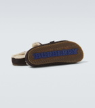 Burberry Urchin shearling-lined suede clogs