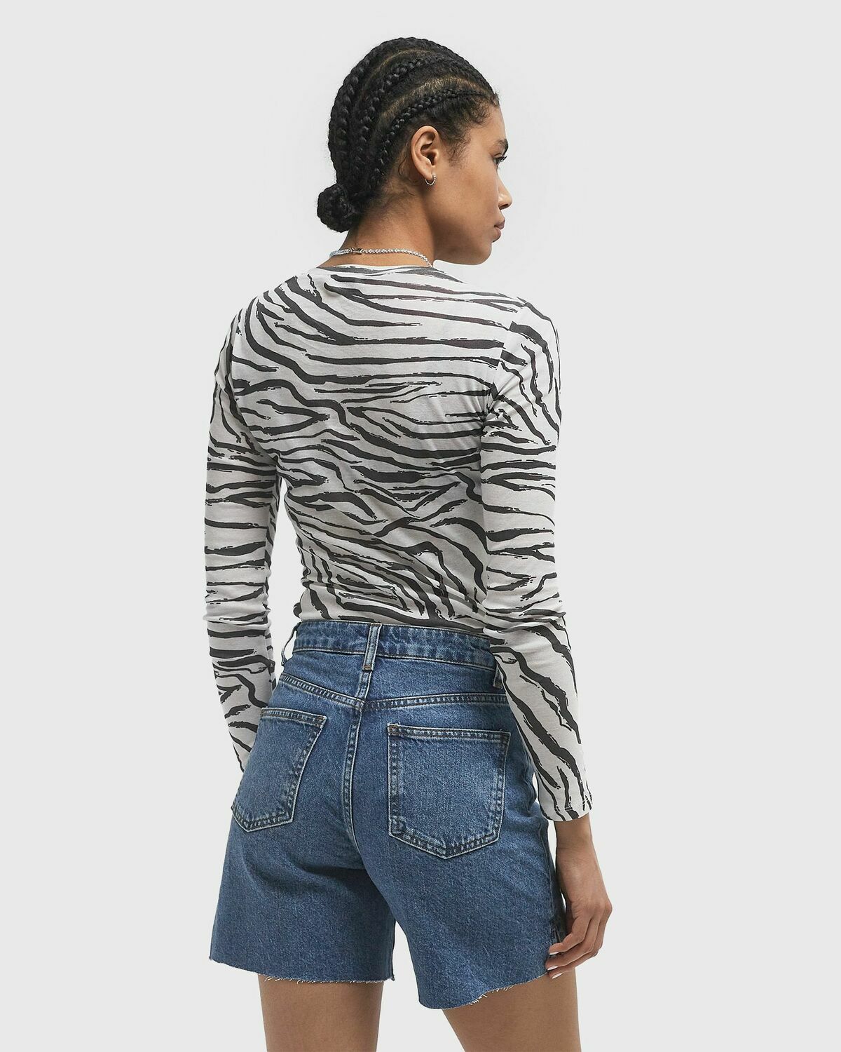 Envii ENVELDA LS TEE AOP 5328 black/white Womens Longsleefe
