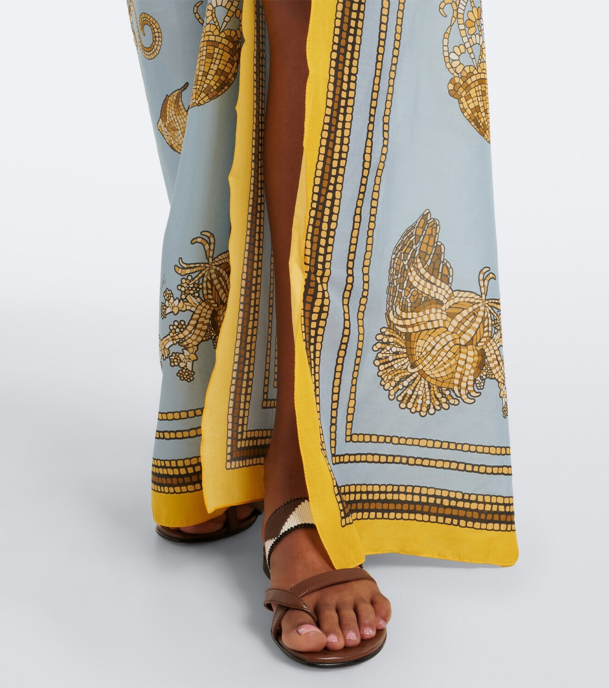 La DoubleJ Printed cotton beach cover-up