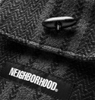Neighborhood - Capri Striped Cotton Backpack - Black