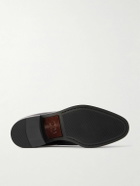 Zegna - New Classic Flex Glossed-Leather Penny Loafers - Black