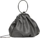 Yohji Yamamoto Gray discord Clasp Drape Bag