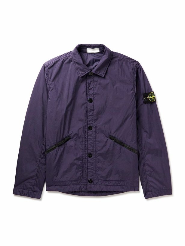 Photo: Stone Island - Logo-Appliquéd Padded Shell Jacket - Purple