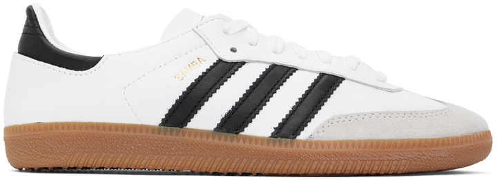 Photo: adidas Originals White & Black Samba Decon Sneakers