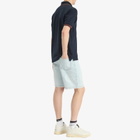 Gucci Men's Bleach Wash Denim Shorts in Light Blue/Ivory