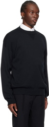 Hugo Black Embroidered Sweater