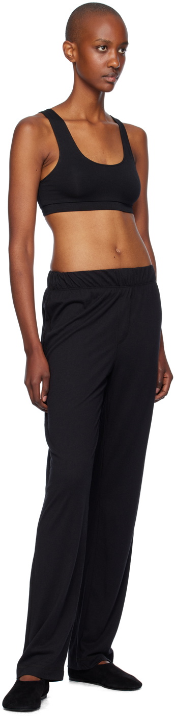 ÉTERNE Black Jersey Lounge Pants