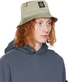 Stone Island Khaki Nylon Metal Bucket Hat