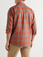 Drake's - Checked Cotton-Blend Twill Shirt - Red