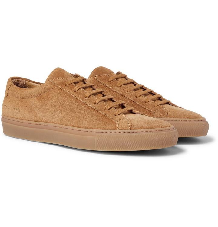 Photo: Common Projects - Original Achilles Suede Sneakers - Light brown