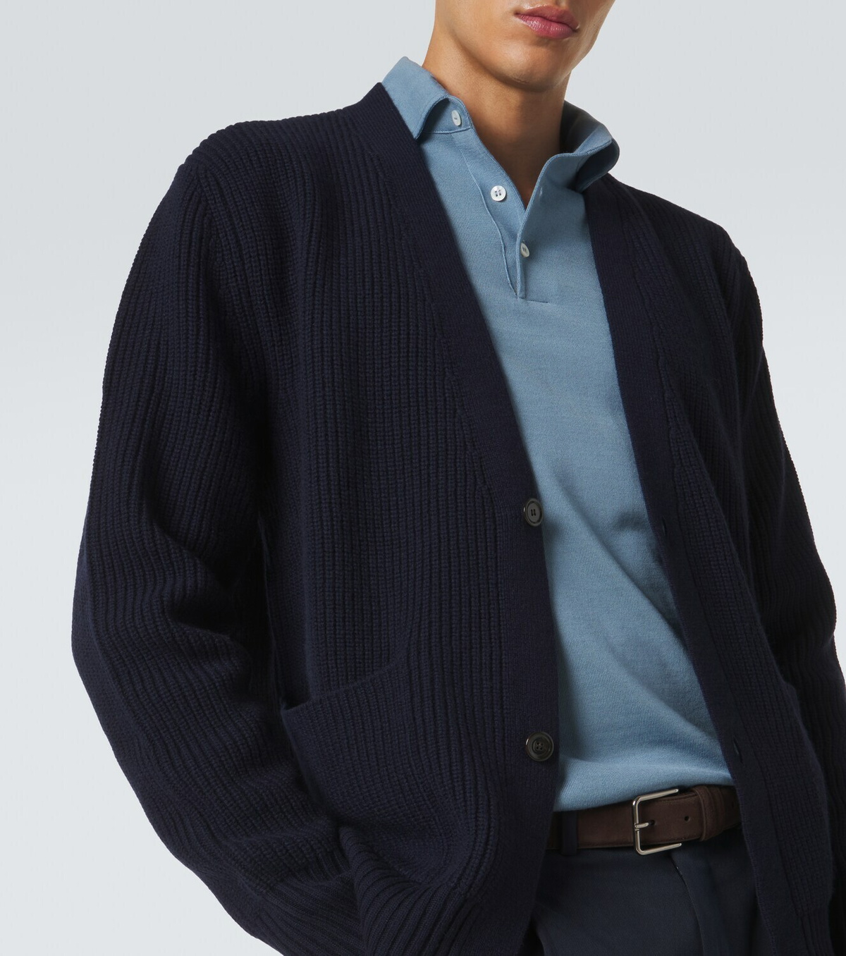 Lardini Wool and cashmere cardigan