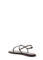 Toteme T-strap Leather Sandals Brown