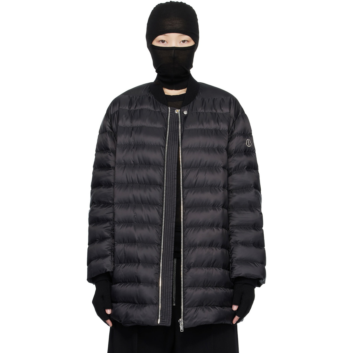 Rick Owens Moncler + Rick Owens Black Flight Down Jacket