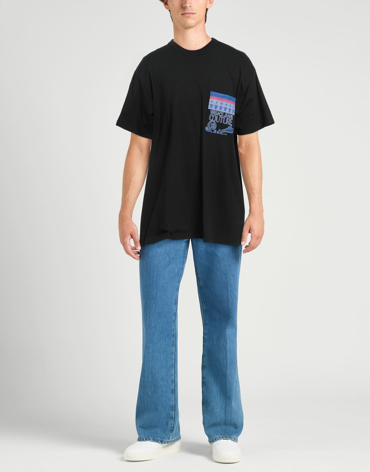 Versace Jeans Couture Mens T-shirt in Black