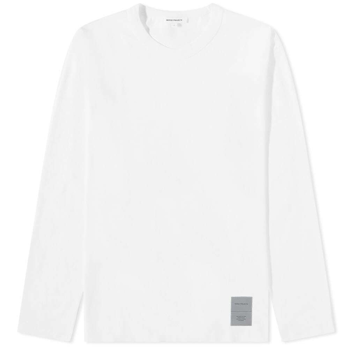 Norse Projects Men's Long Sleeve Holger Tab Series Reflective T-Shirt ...