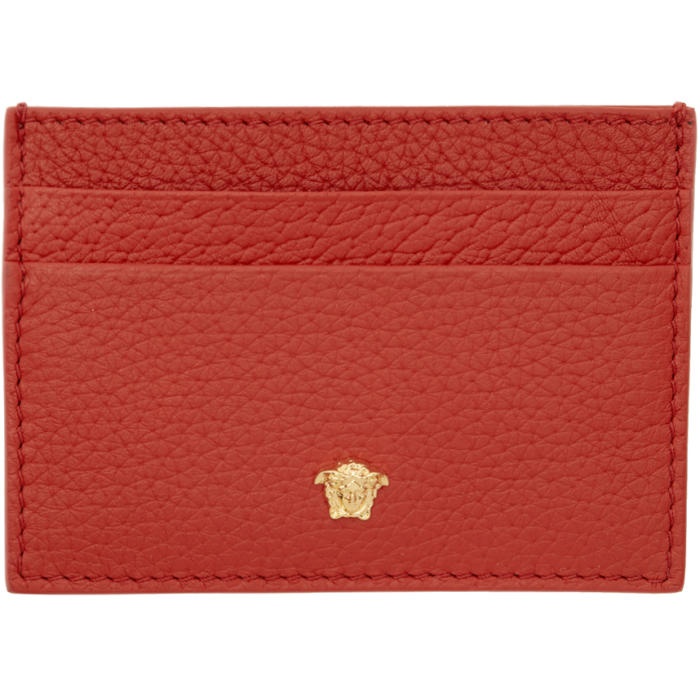 Photo: Versace Red Small Medusa Card Holder 