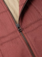 The Elder Statesman - Checked Cotton-Blend Jacquard Jacket - Red
