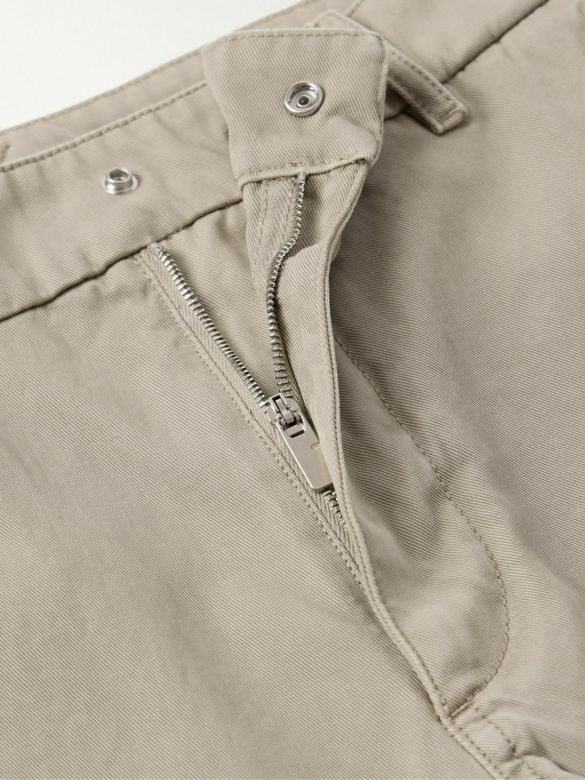 Burberry - Straight-Leg Garment-Dyed Cotton-Twill Cargo Trousers - Neutrals
