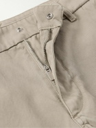 Burberry - Straight-Leg Garment-Dyed Cotton-Twill Cargo Trousers - Neutrals