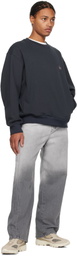 Solid Homme Gray Gradient 'Solid' Sweatshirt