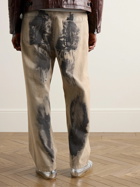 Acne Studios - 1991 Toj Straight-Leg Belted Tie-Dyed Jeans - Neutrals